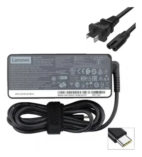 CARGADOR LENOVO PARA PORTATIL USB TIPO C 65W