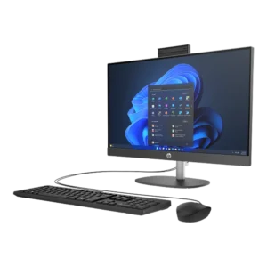 AIO HP ProOne 245 G10, AMD Ryzen 5 7520U, SSD 512GB, DDR5 16GB, NO DVD, Pantalla 23.8" FHD IPS, Sin Sistema Operativo, Negro