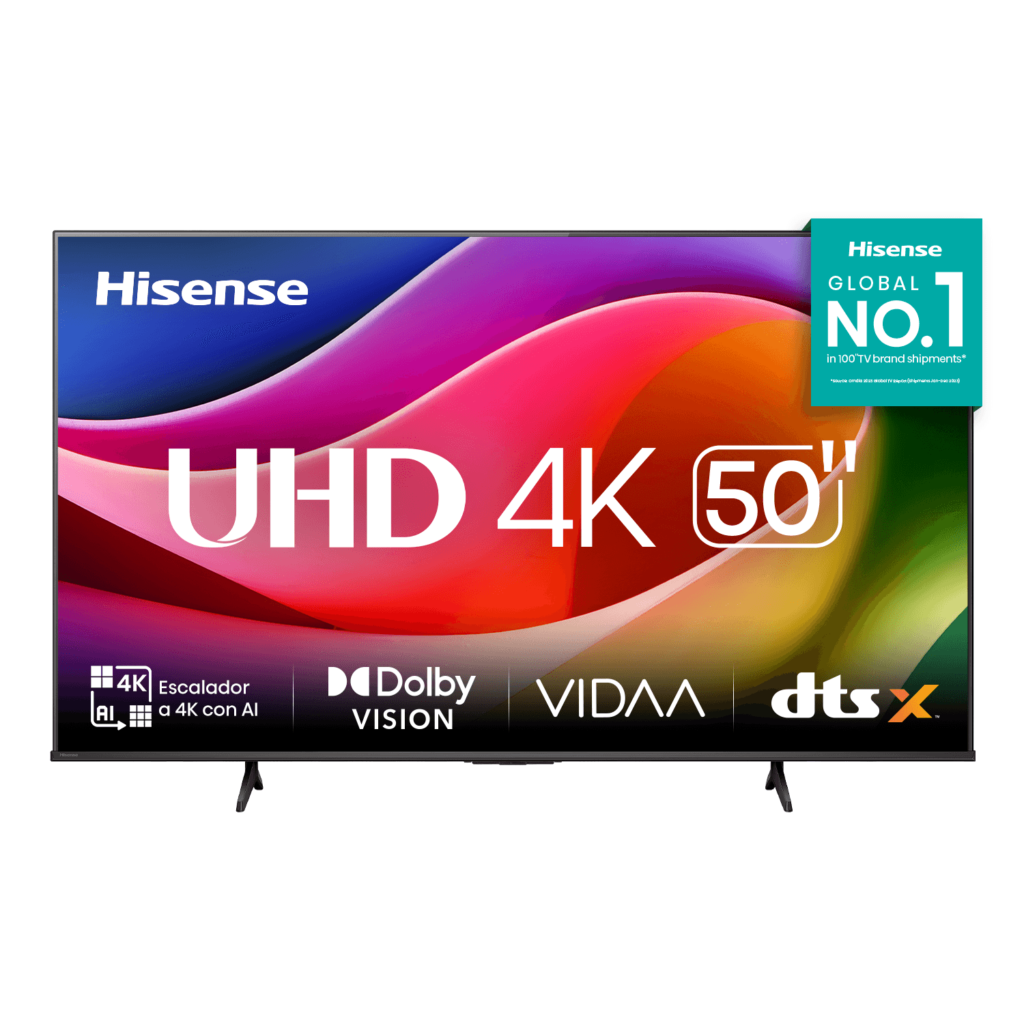 TELEVISOR HISENSE 50" Ultra HD 4k SMART TV 50A5N VIDAA U9