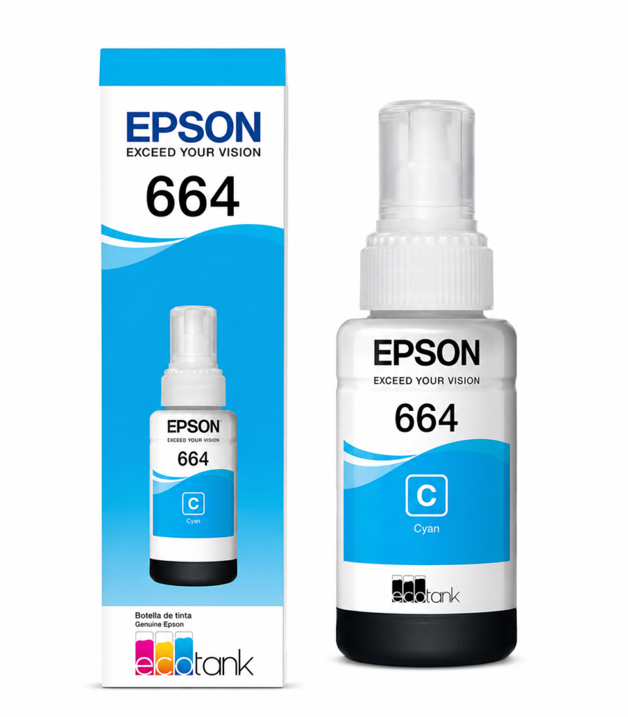 BOTELLA DE TINTA EPSON T664 CYAN 7.500 P