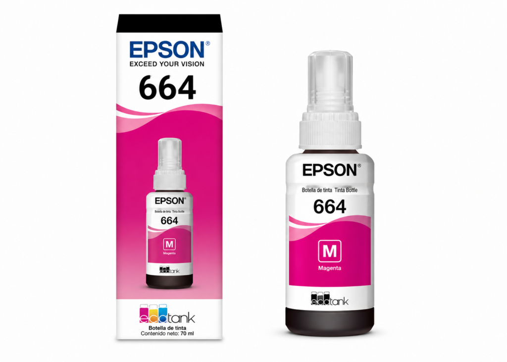 BOTELLA DE TINTA EPSON T664 MAGENTA 7.50