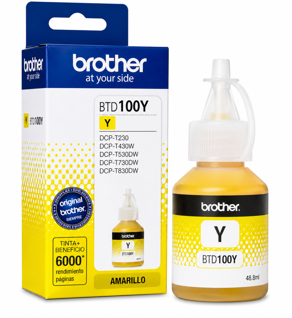 BROTHER BOTELLA DE TINTA BTD100YMEX YELL
